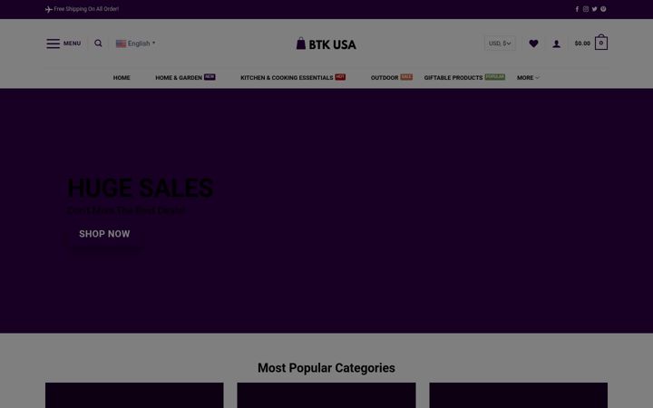 Screenshot of btkusa.com