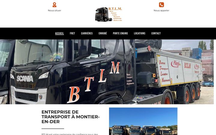Screenshot of btlm-transports.fr