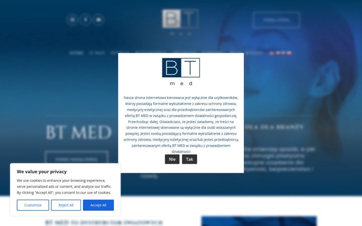 Screenshot van btmed.pl