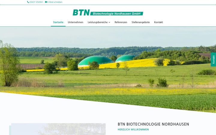 Screenshot of btn-biotechnologie.de