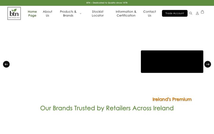 Screenshot of btn.ie