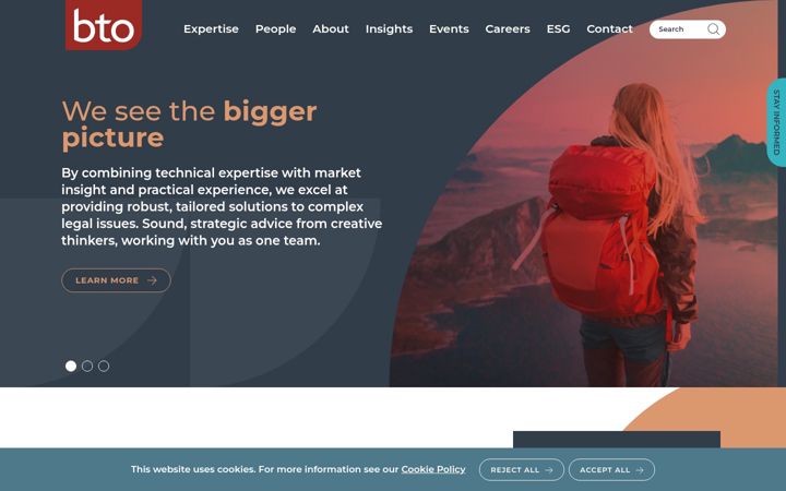 Screenshot of bto.co.uk