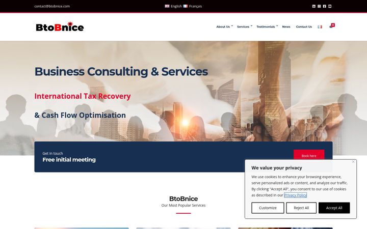 Screenshot of btobnice.com