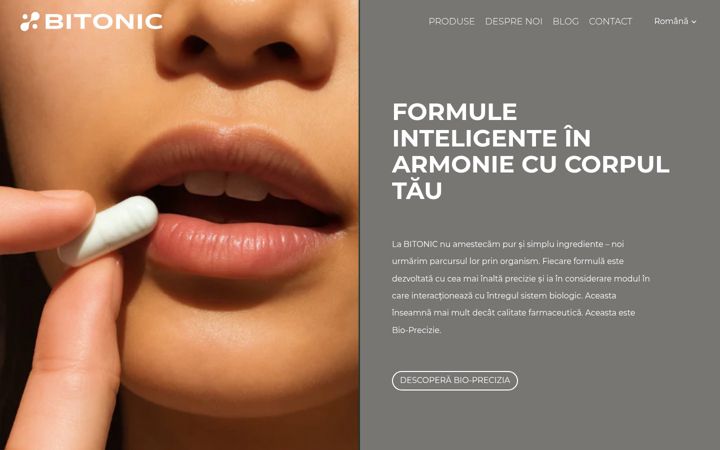 Екранна снимка на btonic.md