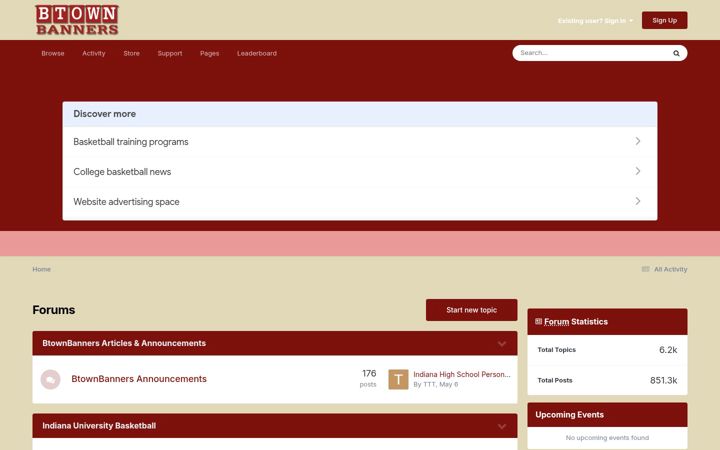 Screenshot of btownbanners.com