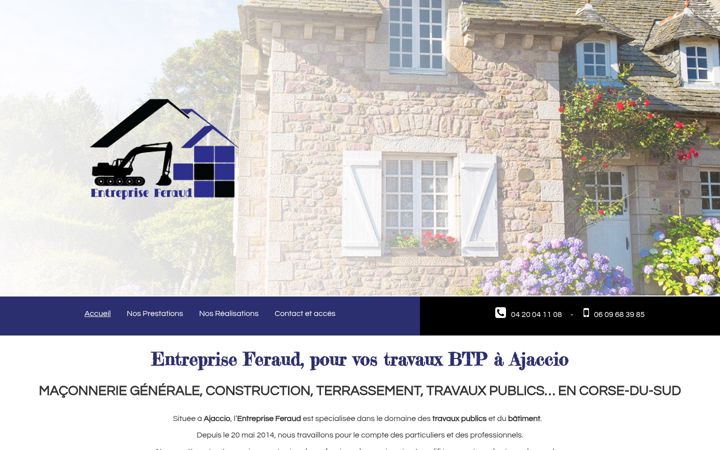 Screenshot of btp-ajaccio.fr