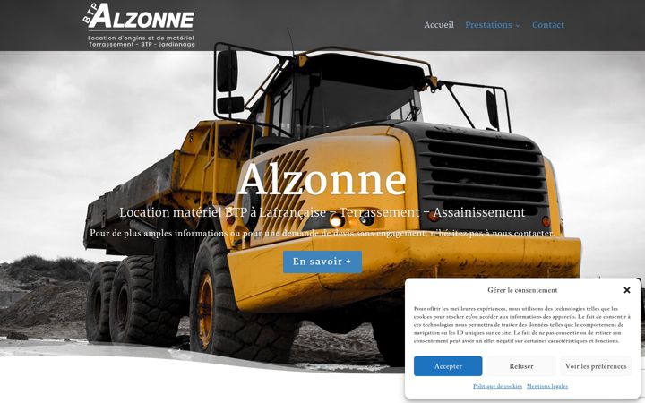 Screenshot of btp-alzonne.fr