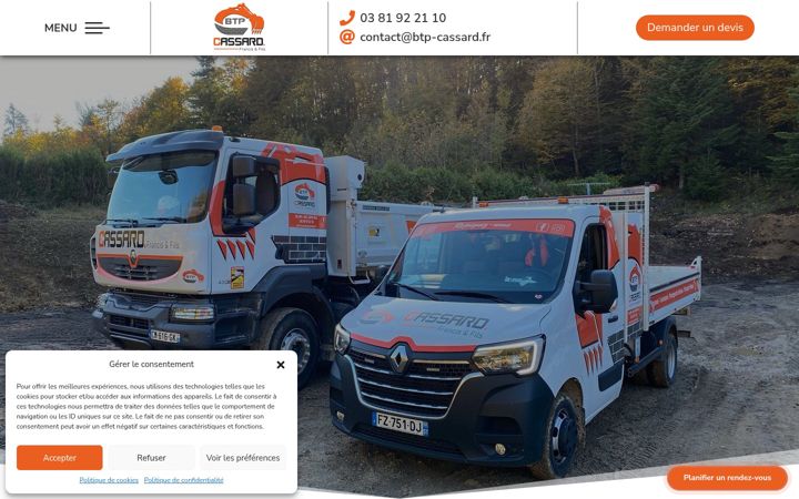 Screenshot of btp-cassard.fr