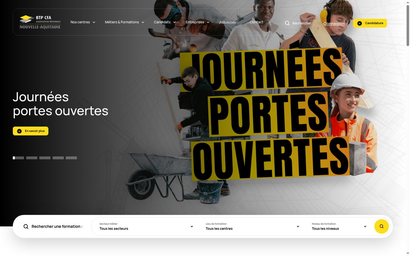 Capture d'écran de la bannière de consentement affichée avant toute interaction