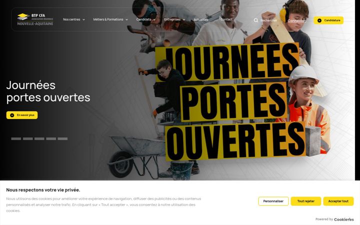 Screenshot of btpcfa-na.fr