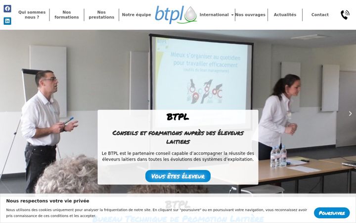 Екранна снимка на btpl.fr