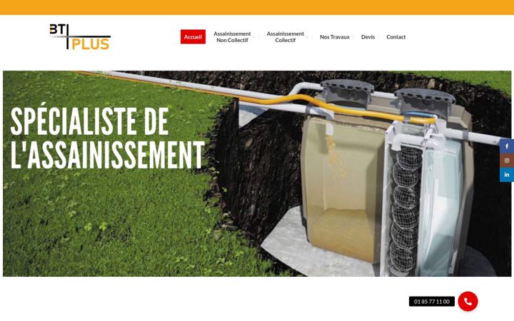 Screenshot of btplus-chantier.fr
