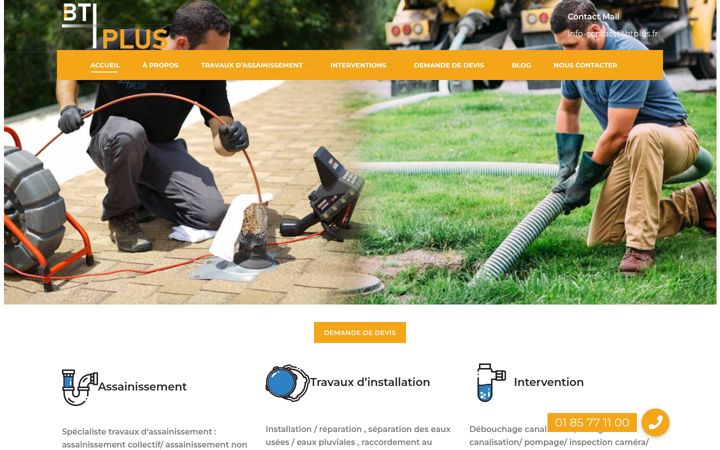 Екранна снимка на btplus.fr
