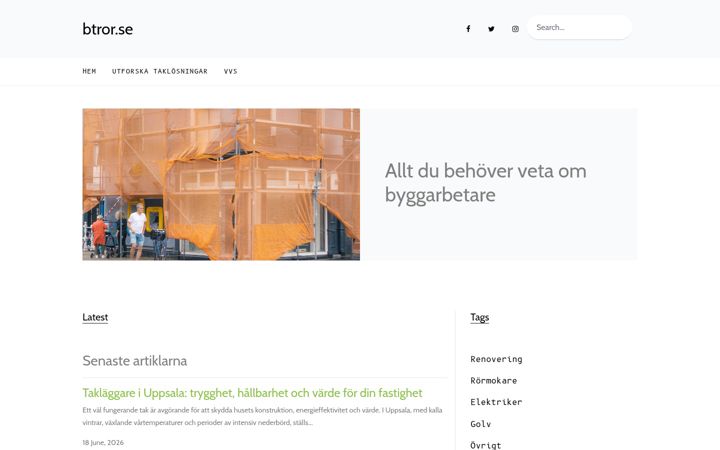 Screenshot of btror.se