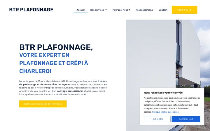 Screenshot of btrplafonnage.be
