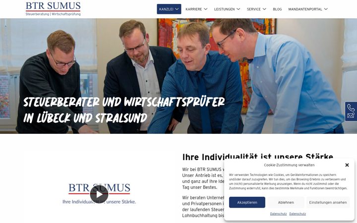 Screenshot of btrsumus.de