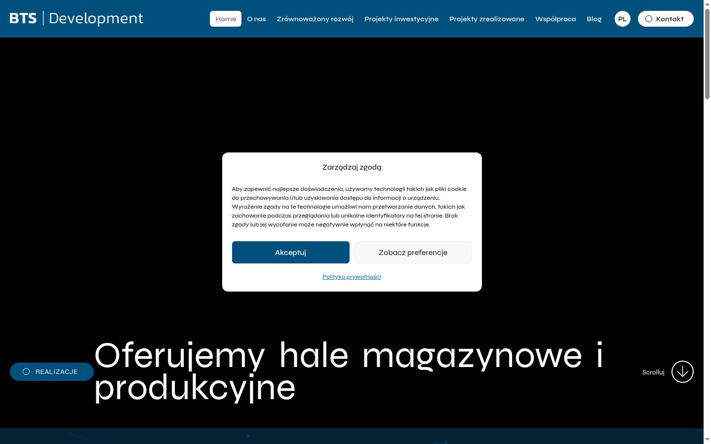 Screenshot van de toestemmingsbanner zoals getoond vóór enige interactie