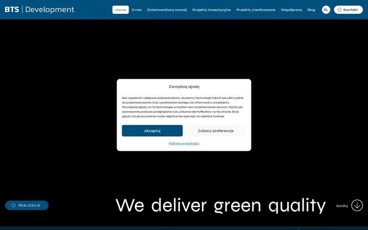 Screenshot of bts-development.pl
