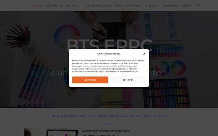 Екранна снимка на bts-erpc-marseille.fr