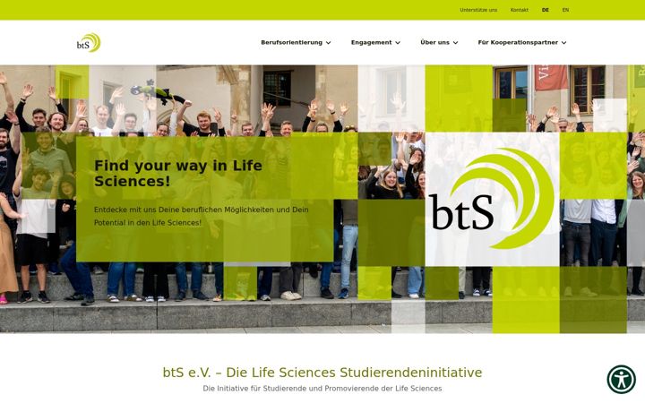 Ekraanipilt saidist bts-ev.de