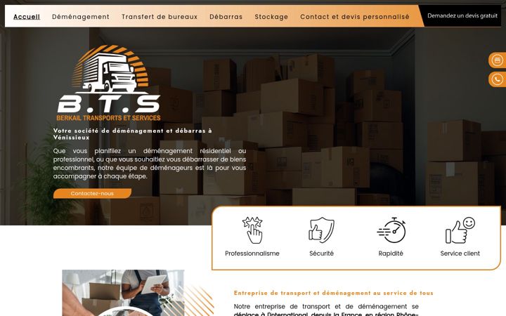 Screenshot of bts-logistique.com