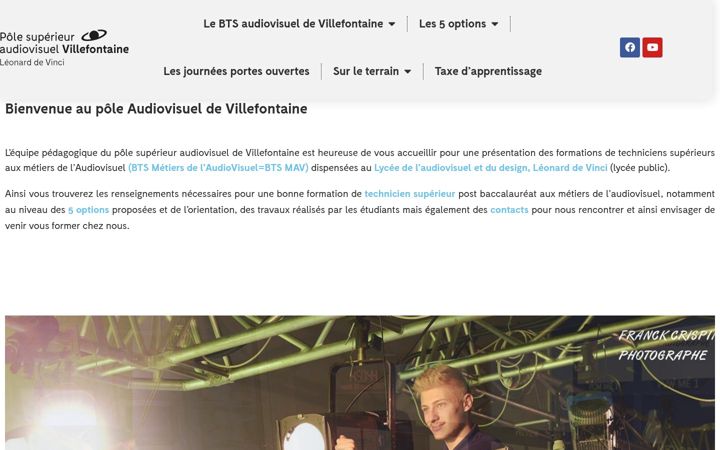 Екранна снимка на btsav-villefontaine.fr