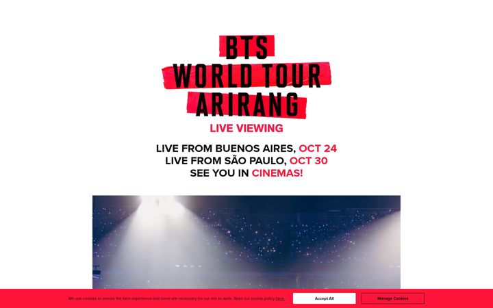 Screenshot of btsliveviewing.com