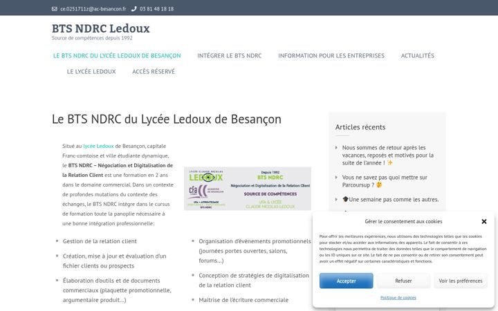 Screenshot of btsndrcledoux.fr