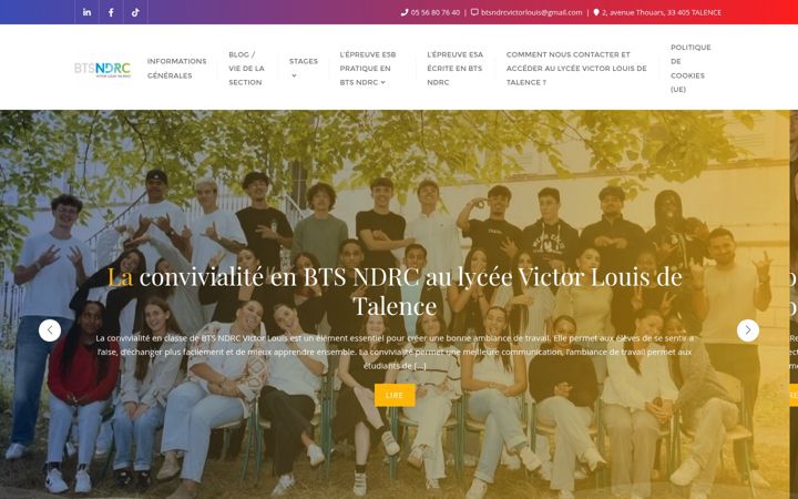 Екранна снимка на btsndrcvictorlouis.fr