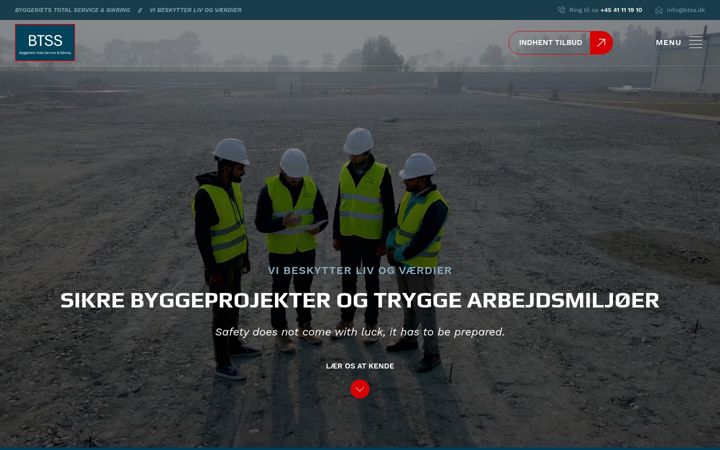 Screenshot of btss.dk