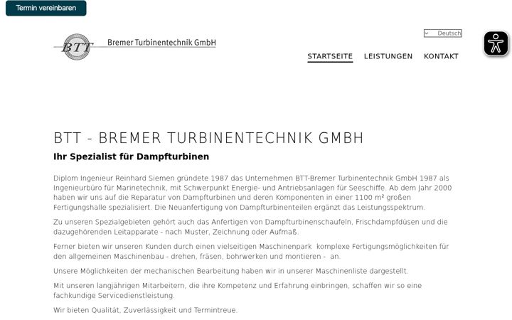 Screenshot of btt-bremen.de
