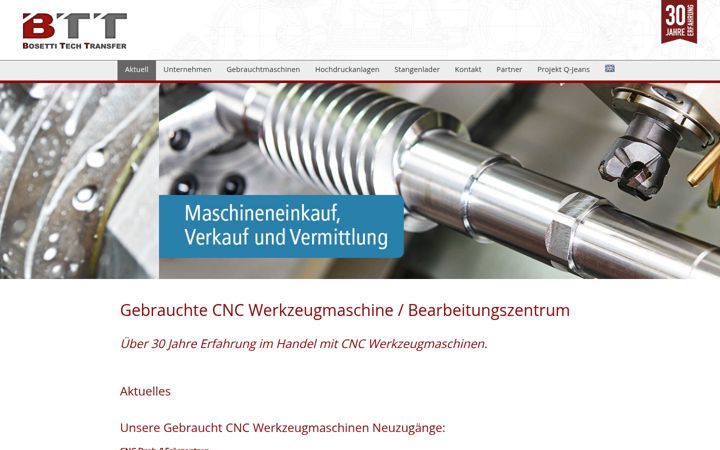 Screenshot of btt-germany.de