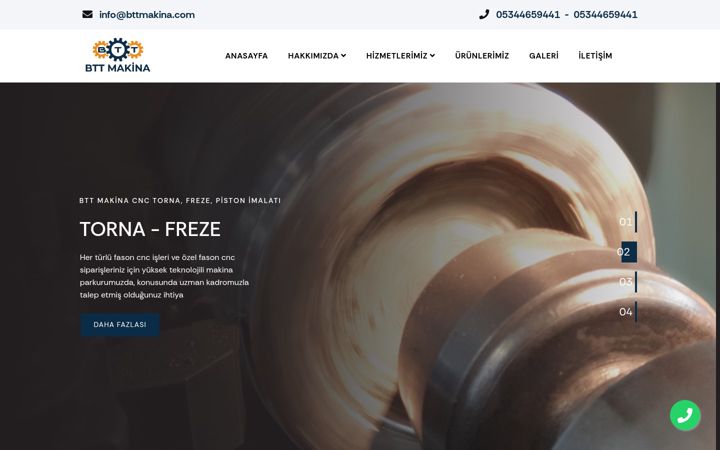 Screenshot of bttmakina.com
