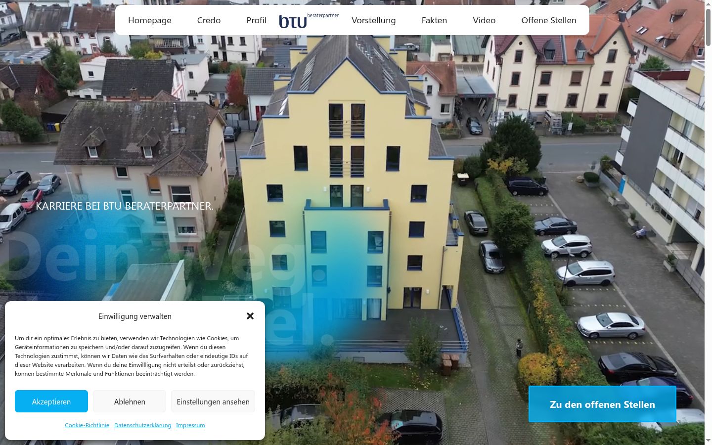 Ekrānuzņēmums ar piekrišanas baneri, kas tika rādīts pirms jebkādas mijiedarbības