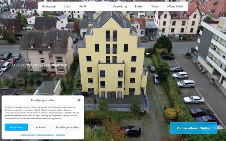 Screenshot of btu-beraterpartner-karriere.de