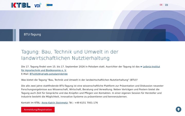 Screenshot of btu-tagung.de
