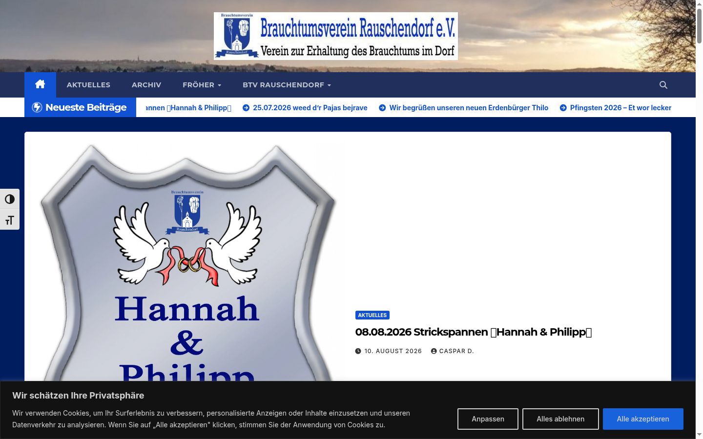 Screenshot tal-banner tal-kunsens muri qabel kwalunkwe interazzjoni