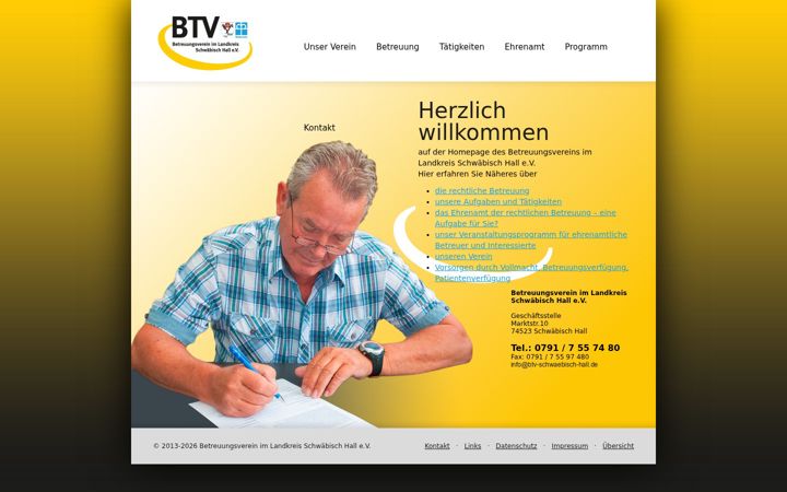 Screenshot of btv-schwaebisch-hall.de