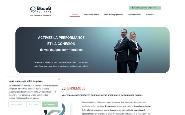 Screenshot of btwob-alliance.fr