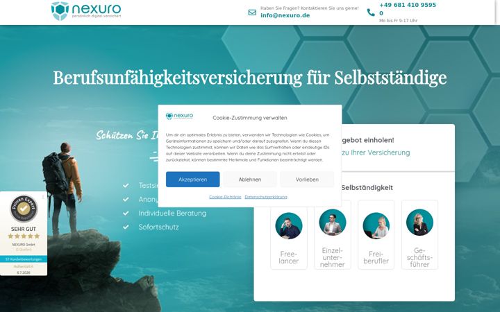 Screenshot of bu-fuer-selbstaendige.de
