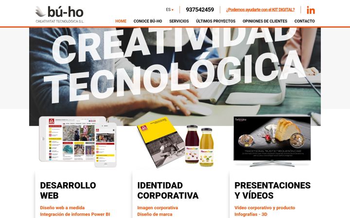 Screenshot of bu-ho.es
