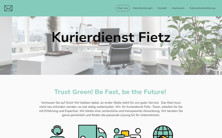 Screenshot of bu-kurierdienst-fietz.de