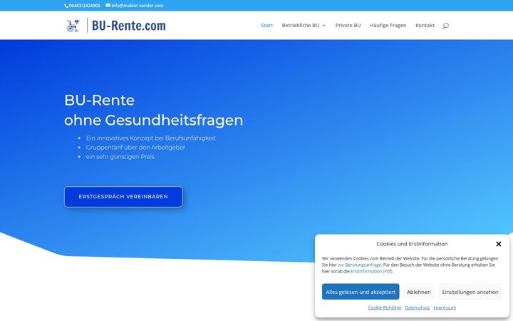 Screenshot of bu-rente.com