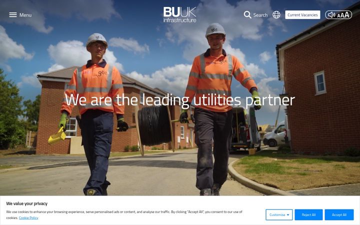 Screenshot of bu-uk.co.uk
