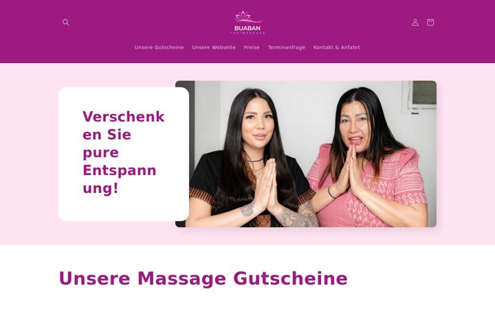 Screenshot of buabanthaimassage-shop.de