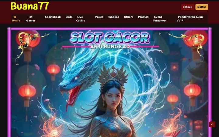 Screenshot of buana77.com