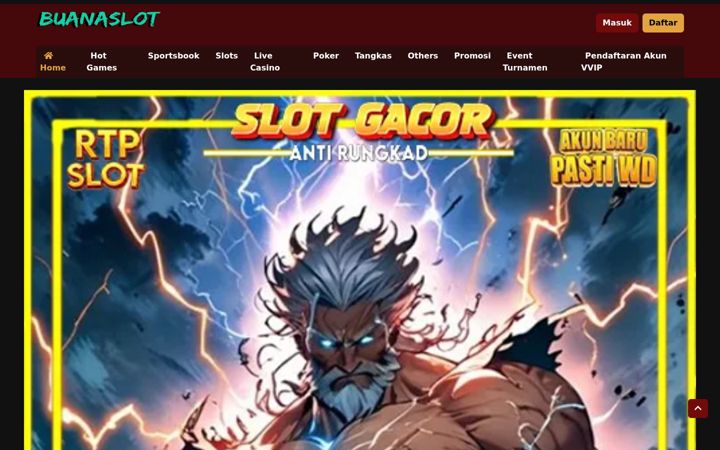 Screenshot of buanaslot.net