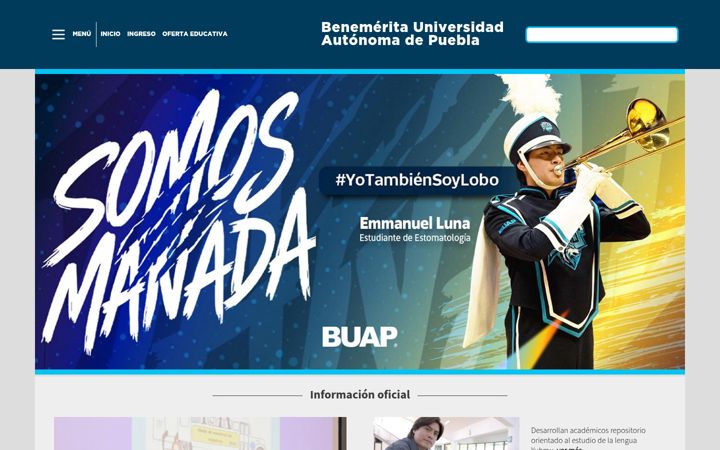 Screenshot ta' buap.mx