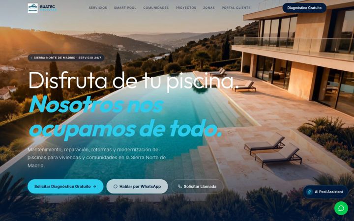 Screenshot of buatecpiscinas.com