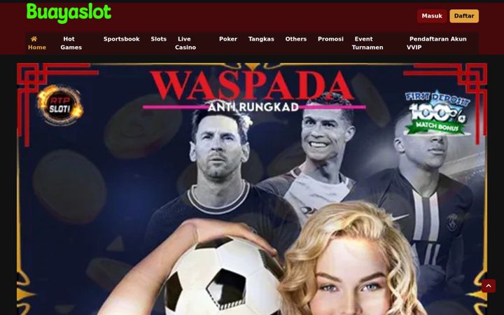 Screenshot of buayaslots.com
